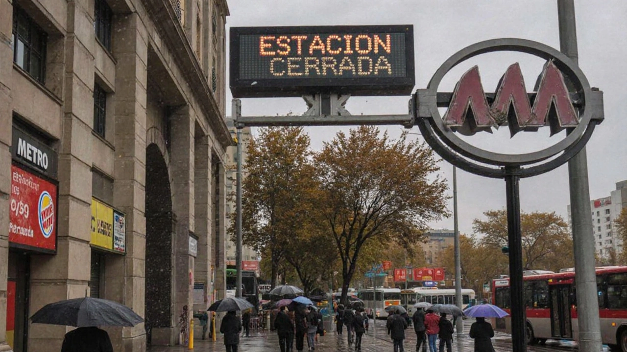 Metro Santiago detiene la Línea 1 tras presencia de una persona en las vías